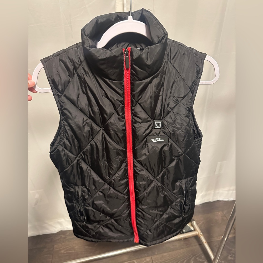 HeatedTek Women’s Black Heated Vest with USB Size Small